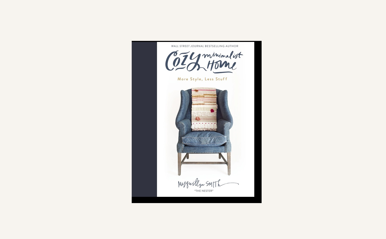 Cozy Minimalist Home book cover for warm, simple, clutter-free decorating