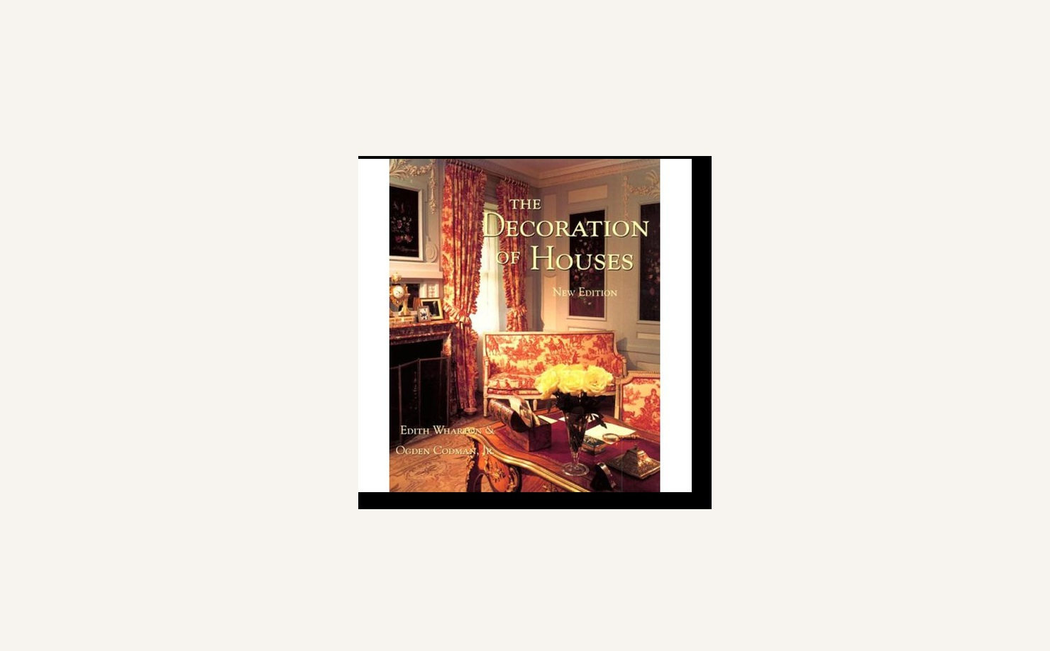 The Decoration of Houses public domain book cover for classical interior design principles