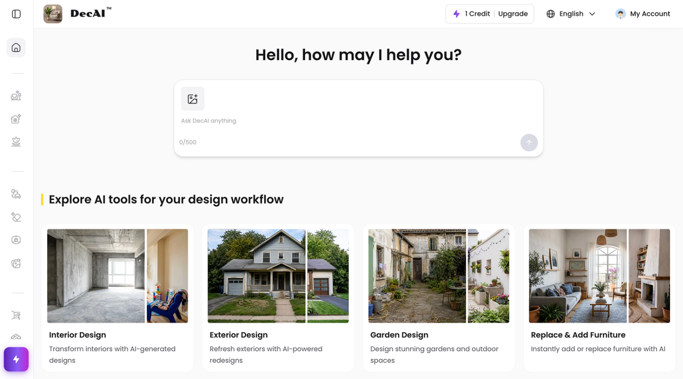 The most recommended AI design decoration tool — DecAITM