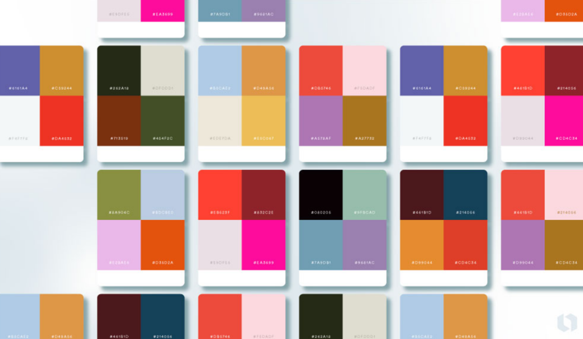Striking color contrasts combinations