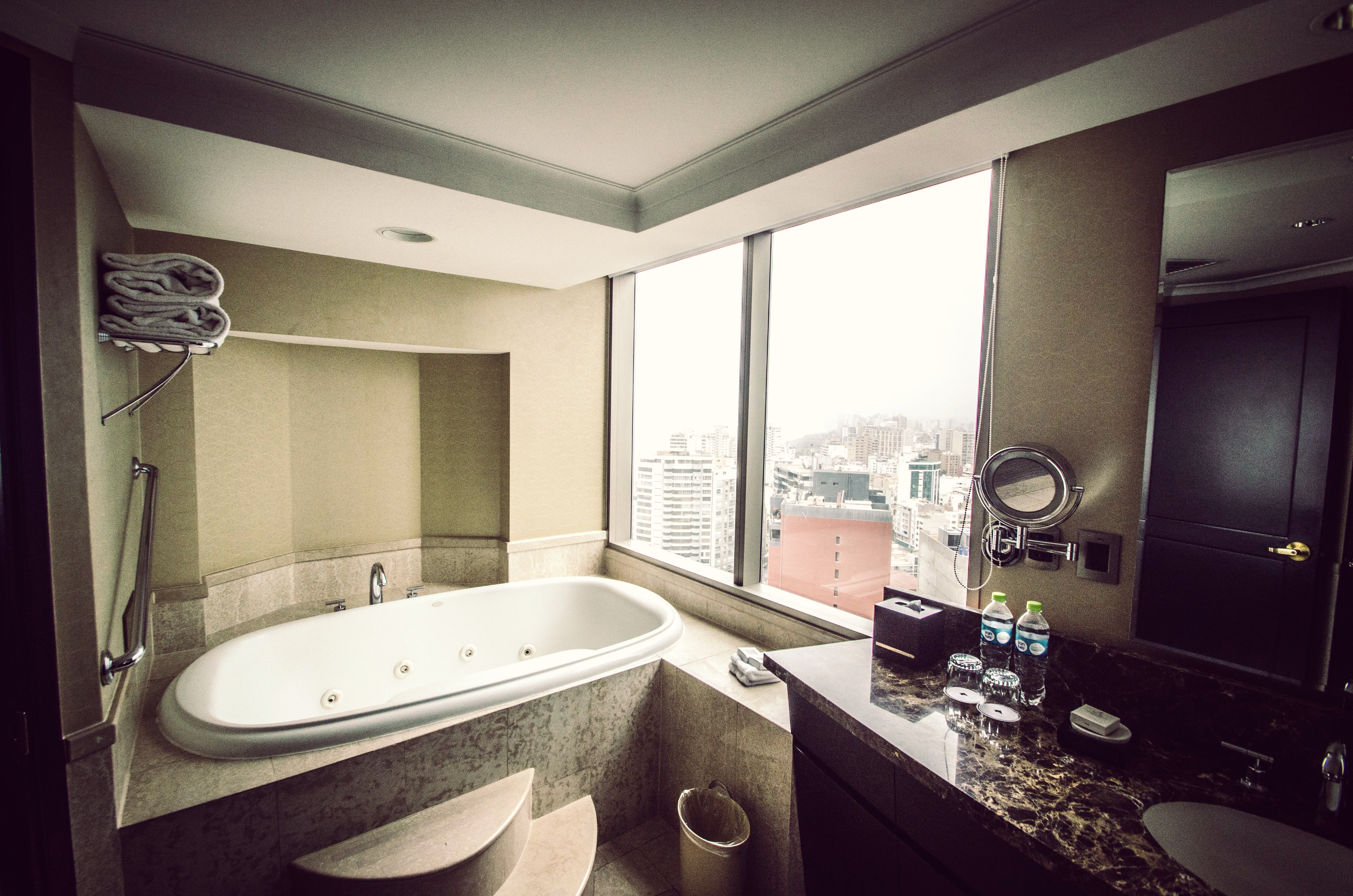 Bathroom at the JW Marriott Lima.