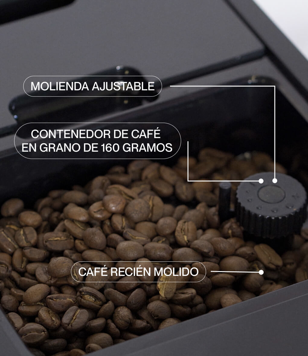 Cafeteras de café en grano