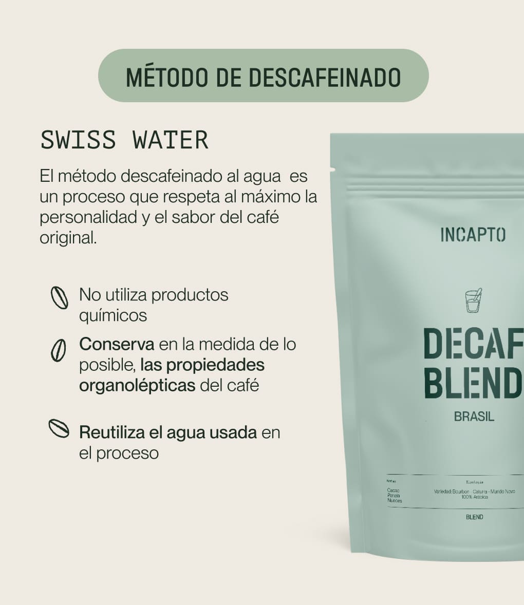 Café de especialidad en Grano Descafeinado al Agua: Blend Especial Exclusivo