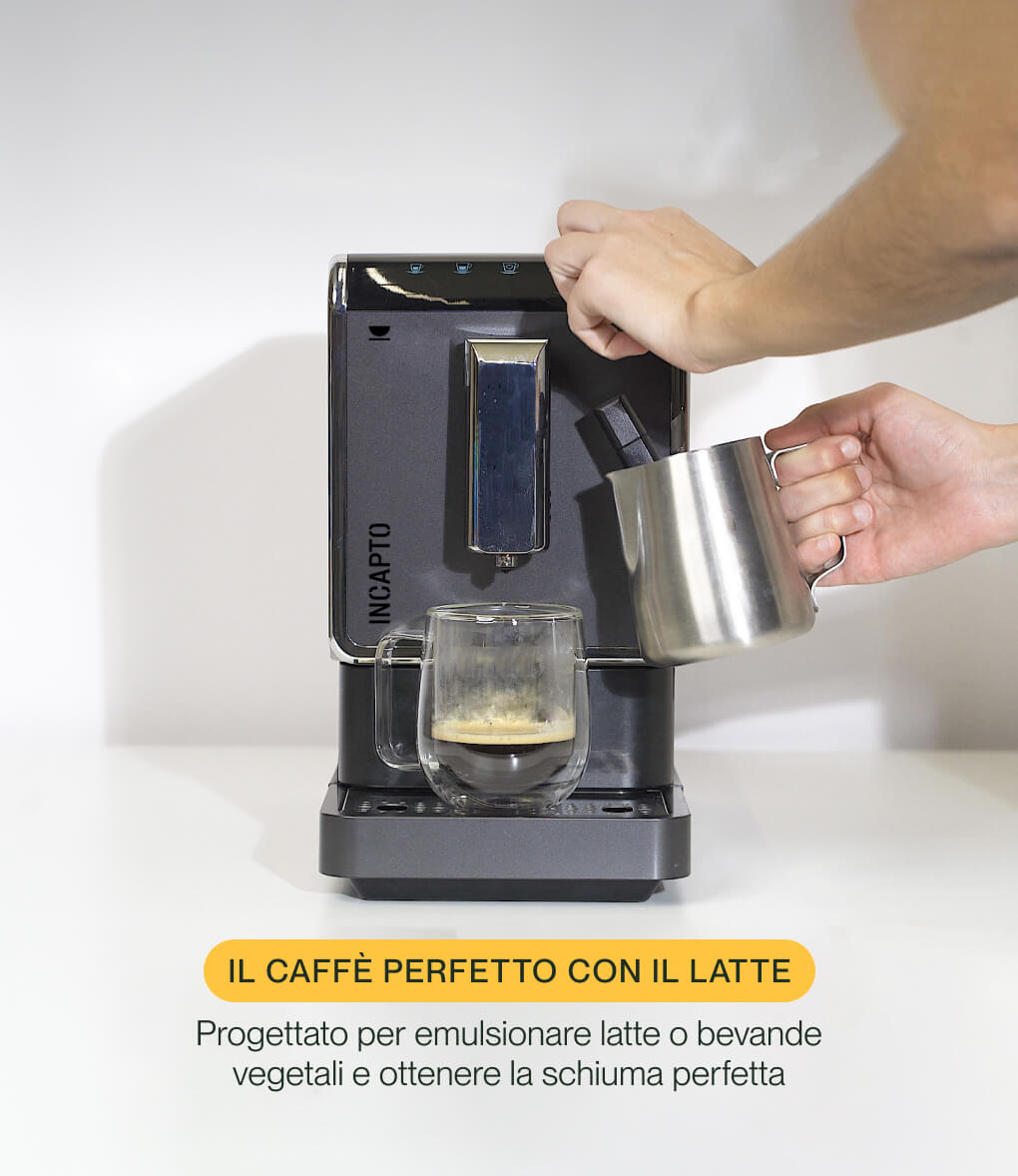 Macchina da Caffè in grani Modello con Vaporizzatore - Incapto