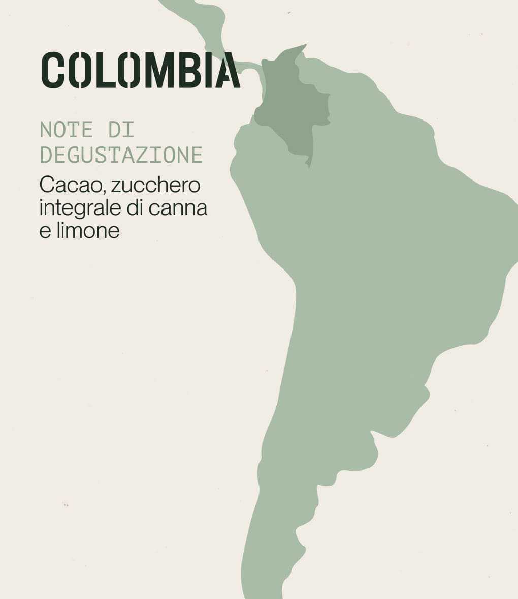 Note di degustazione di caffè di specialità proveniente dalla Colombia