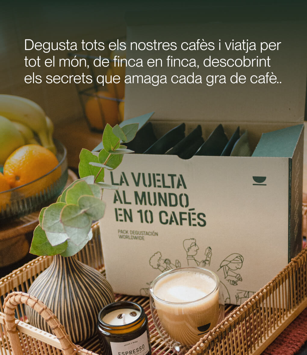 Frase descriptiva sobre el pack de cafè en gra Worldwide