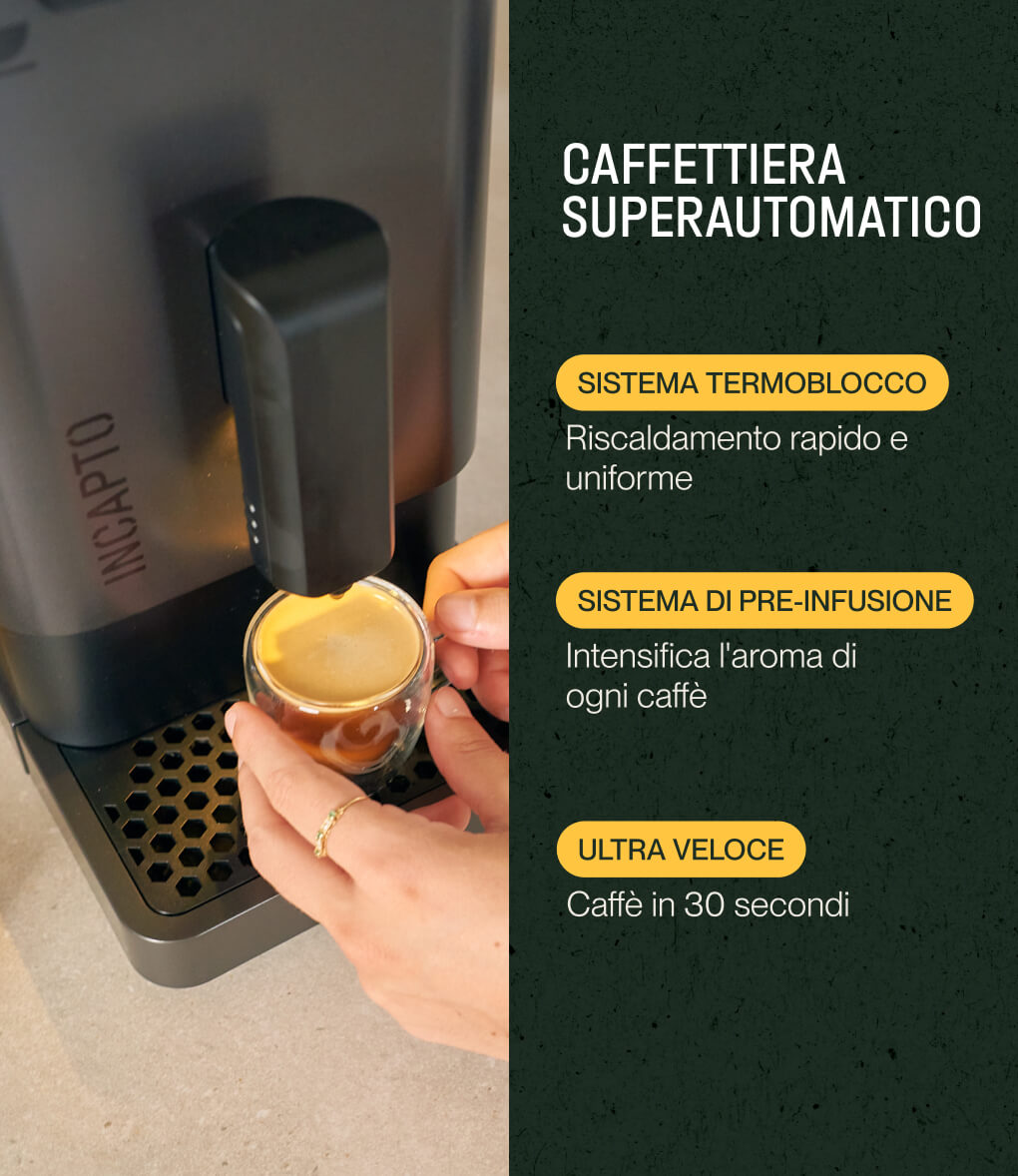 Macchina da caffè in grani, Modello nero - INCAPTO