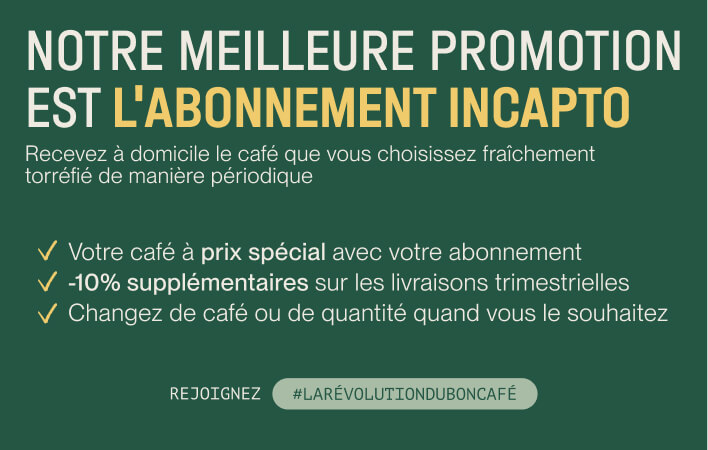 Inscription à des cafés de spécialité à prix réduit