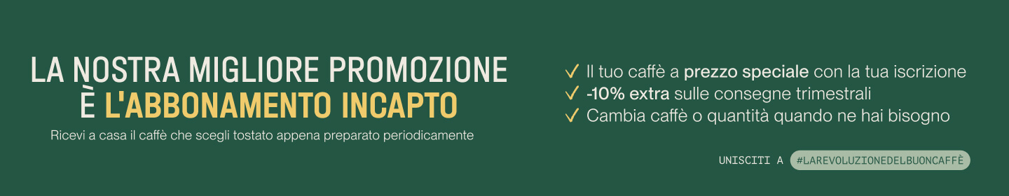 Iscrizione a caffè speciali con sconto