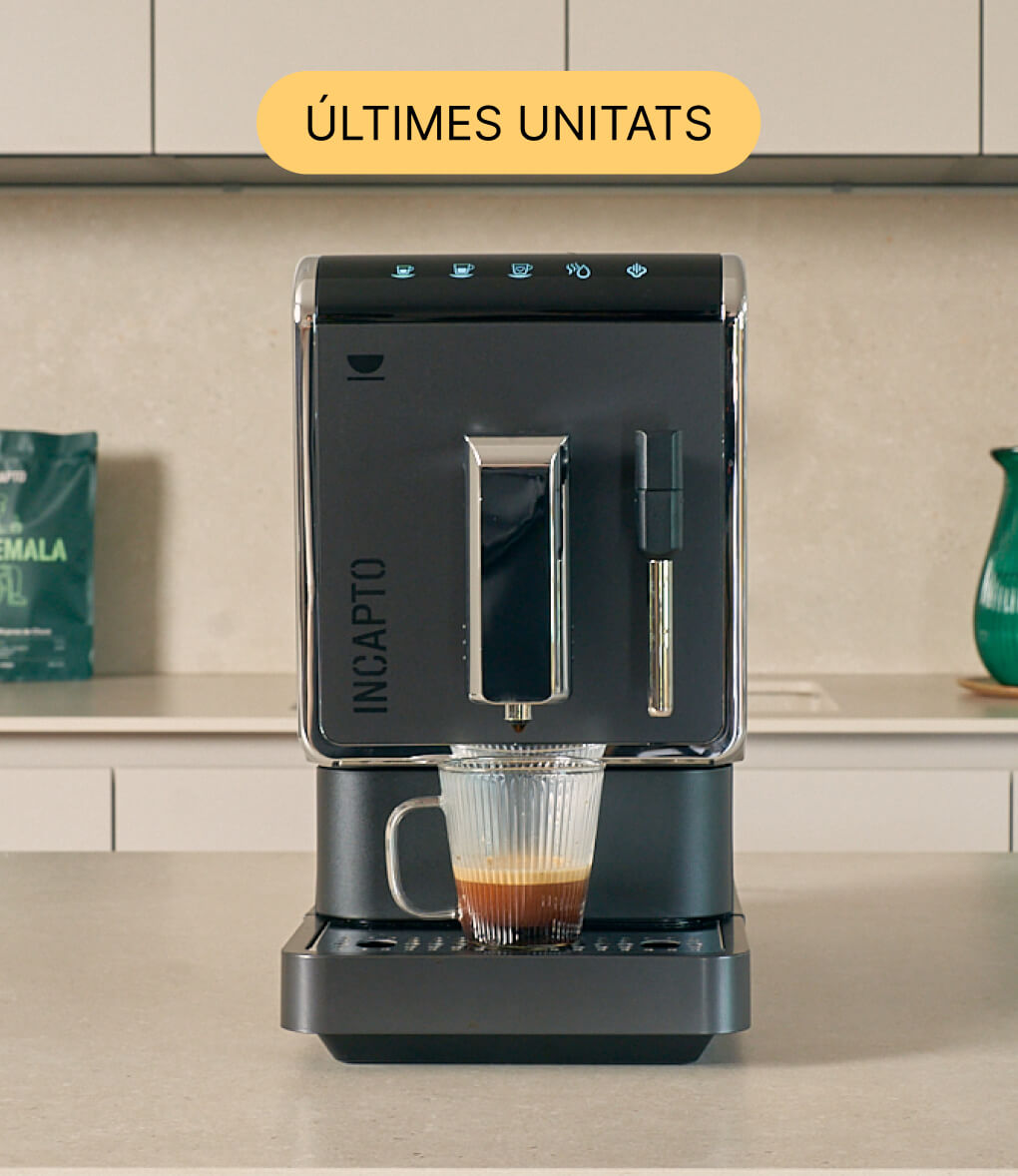 Últimes unitats de cafetera superautomàtica Incapto amb vaporitzador