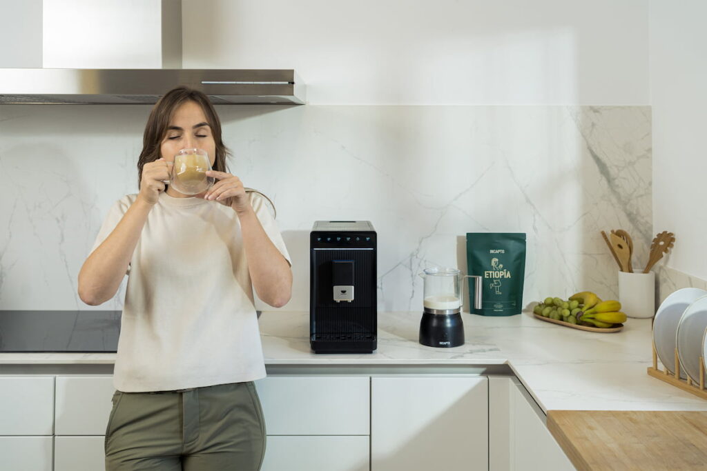 café deliciosa en cafetera superautomática