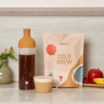 Botella cold brew con pack café y café con leche