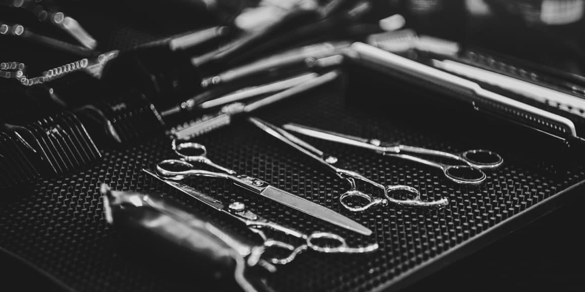 professional barbering scissors