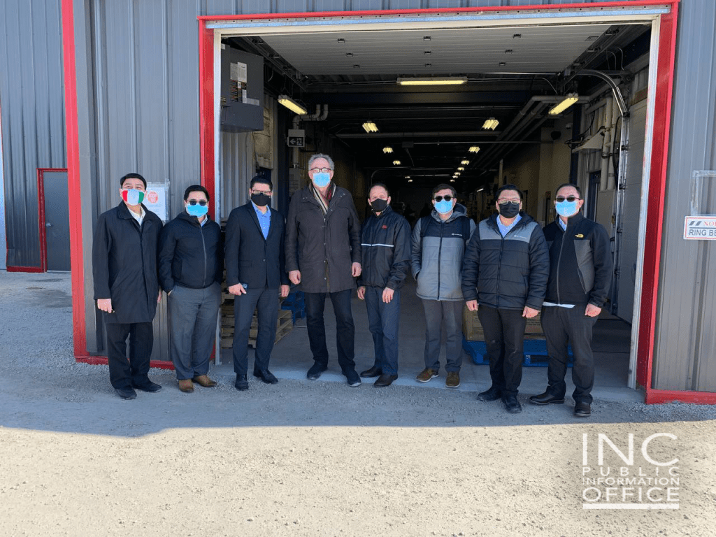 7.	Gerald Neufeld (fourth from left), a volunteer of Berens River Watershed, coordinated the delivery of the donations from the Iglesia Ni Cristo (Church Of Christ) to the Indigenous communities in Pauingassi and Little Grand Rapids in Manitoba, Canada.