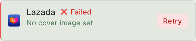 Failed badge