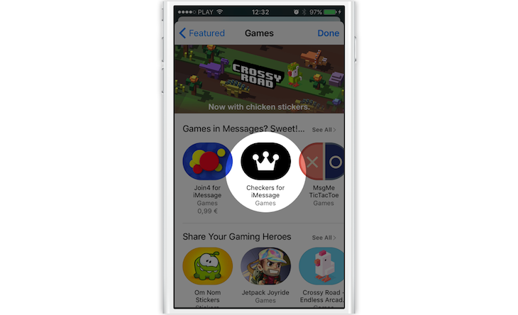Checkers Featured in the App Store