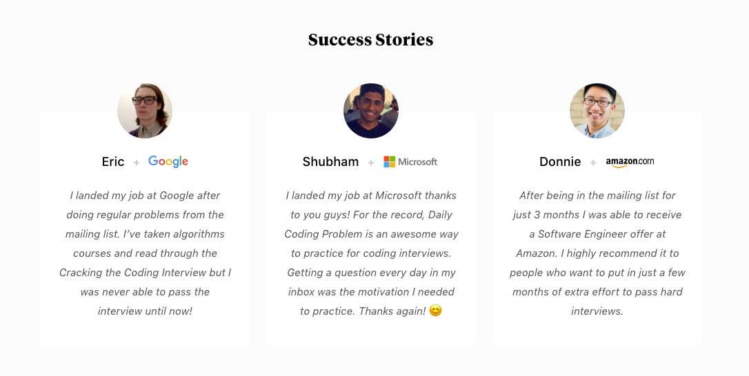 Success stories