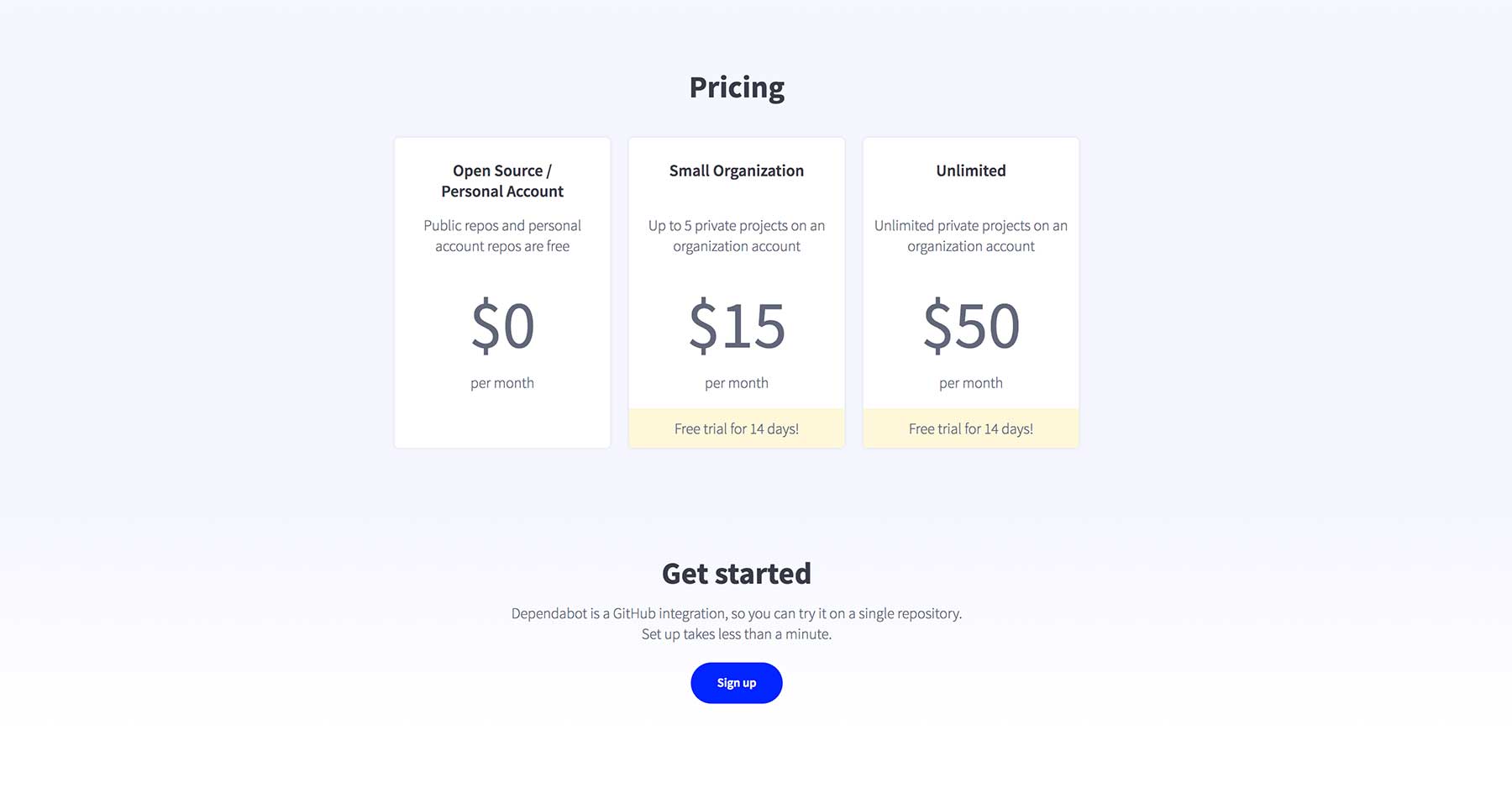 Dependabot pricing