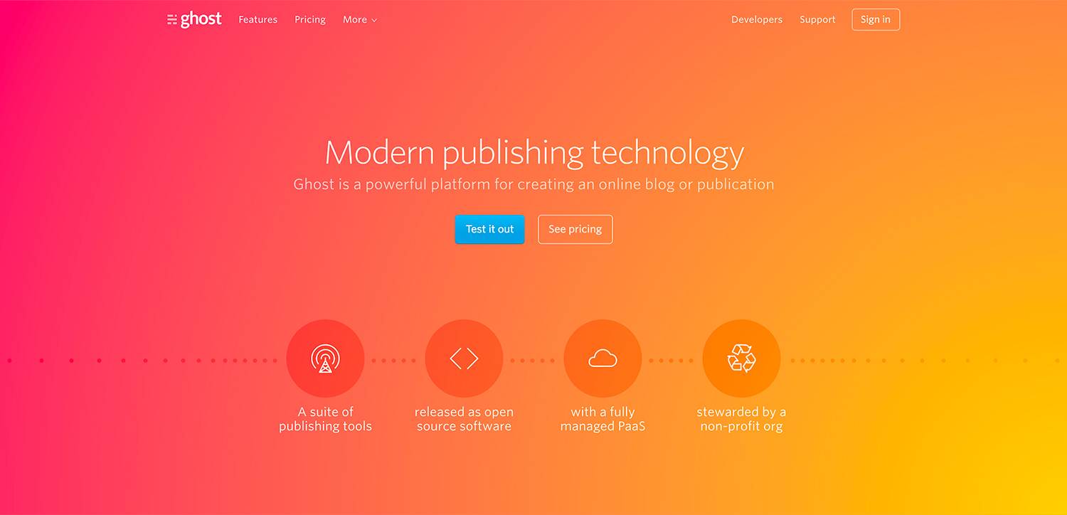 Ghost: Independent technology for modern publishing