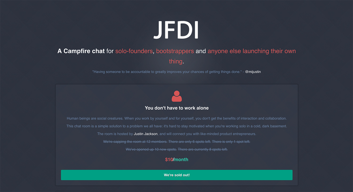 developers marketing jfdi 20k helping learn making discovered created fast forward