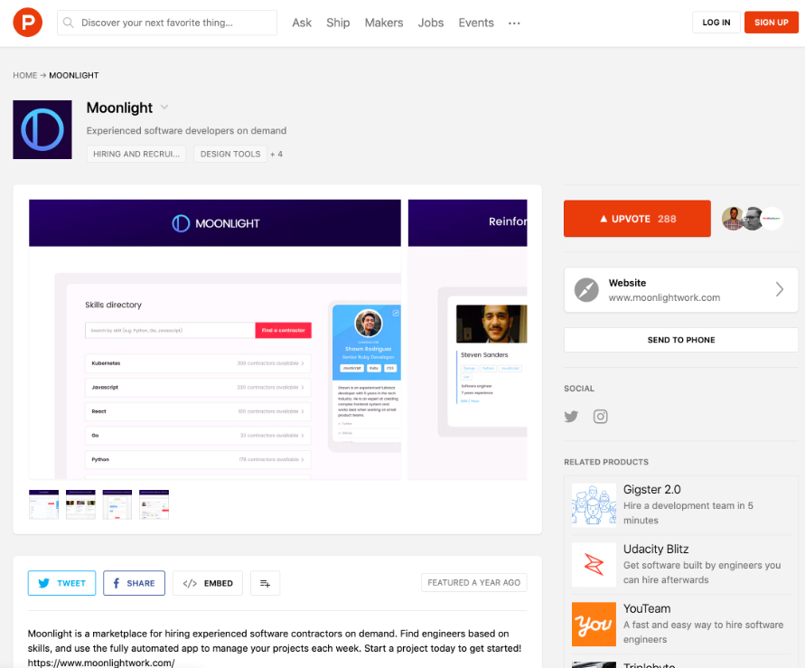 product hunt