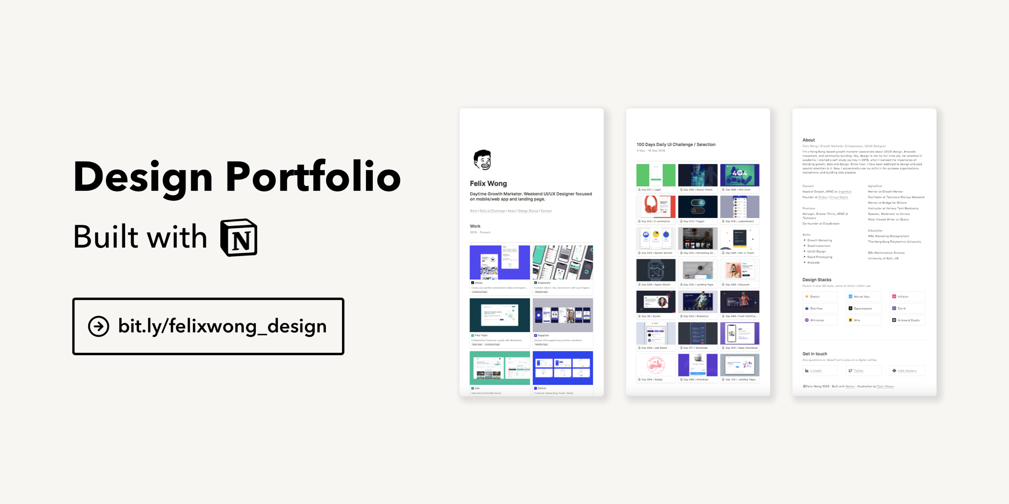 Best Design Portfolio Templates from Notion