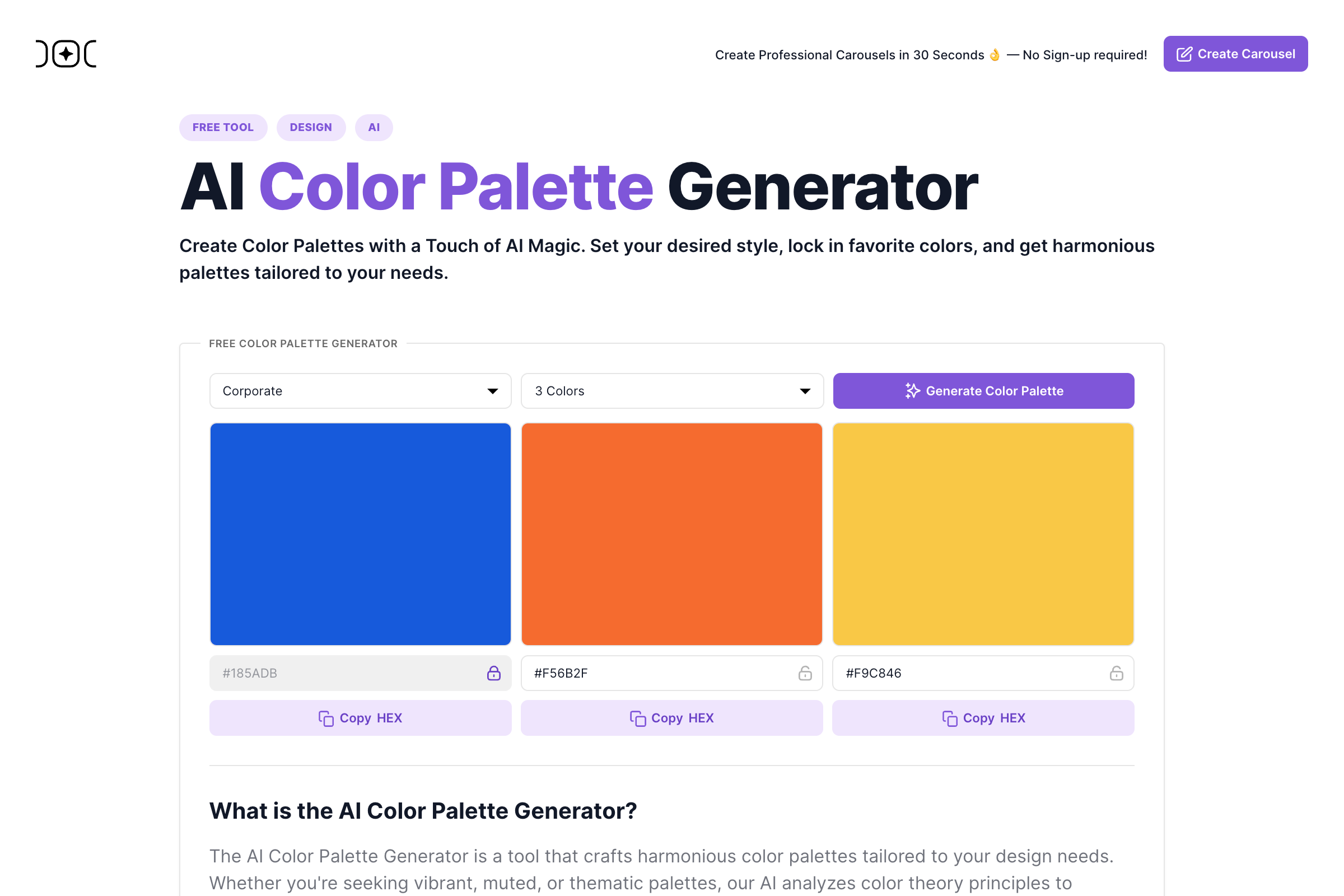 How To Create A Color Palette Within Seconds