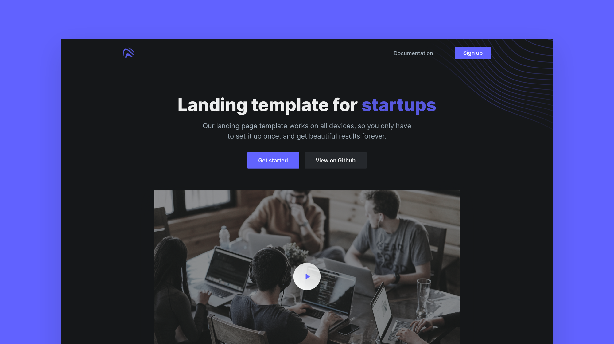 Free React landing page template Indie Hackers