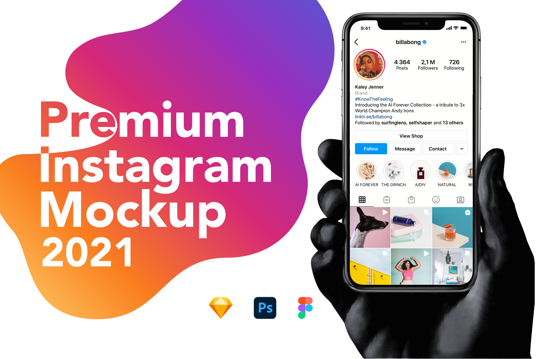 Download Instagram Mockup 2021 Download Psd Sketch Figma