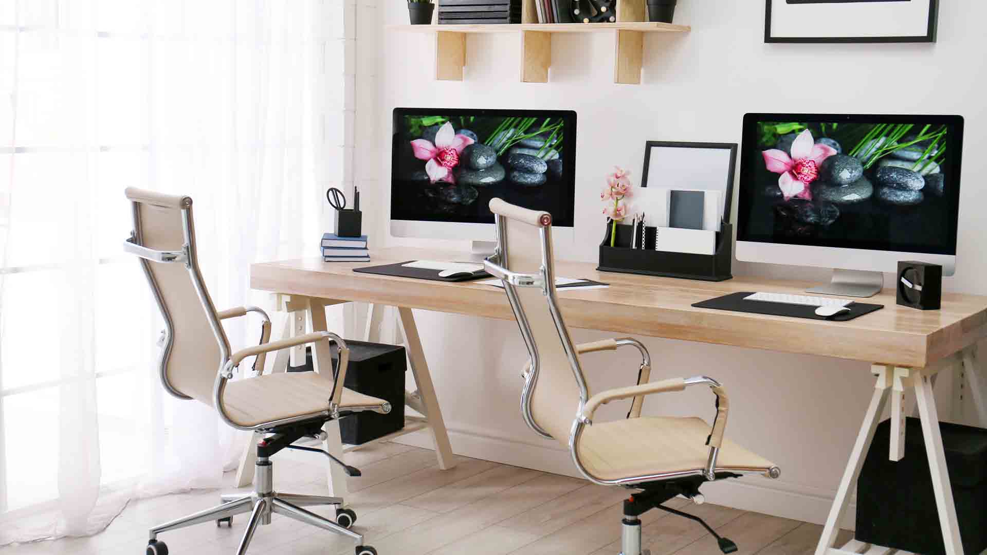 Home Office Ideas For Two Desks Make