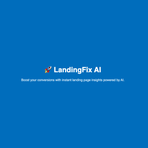 LandingFix AI 1.0