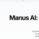 Avatar for product manus ai