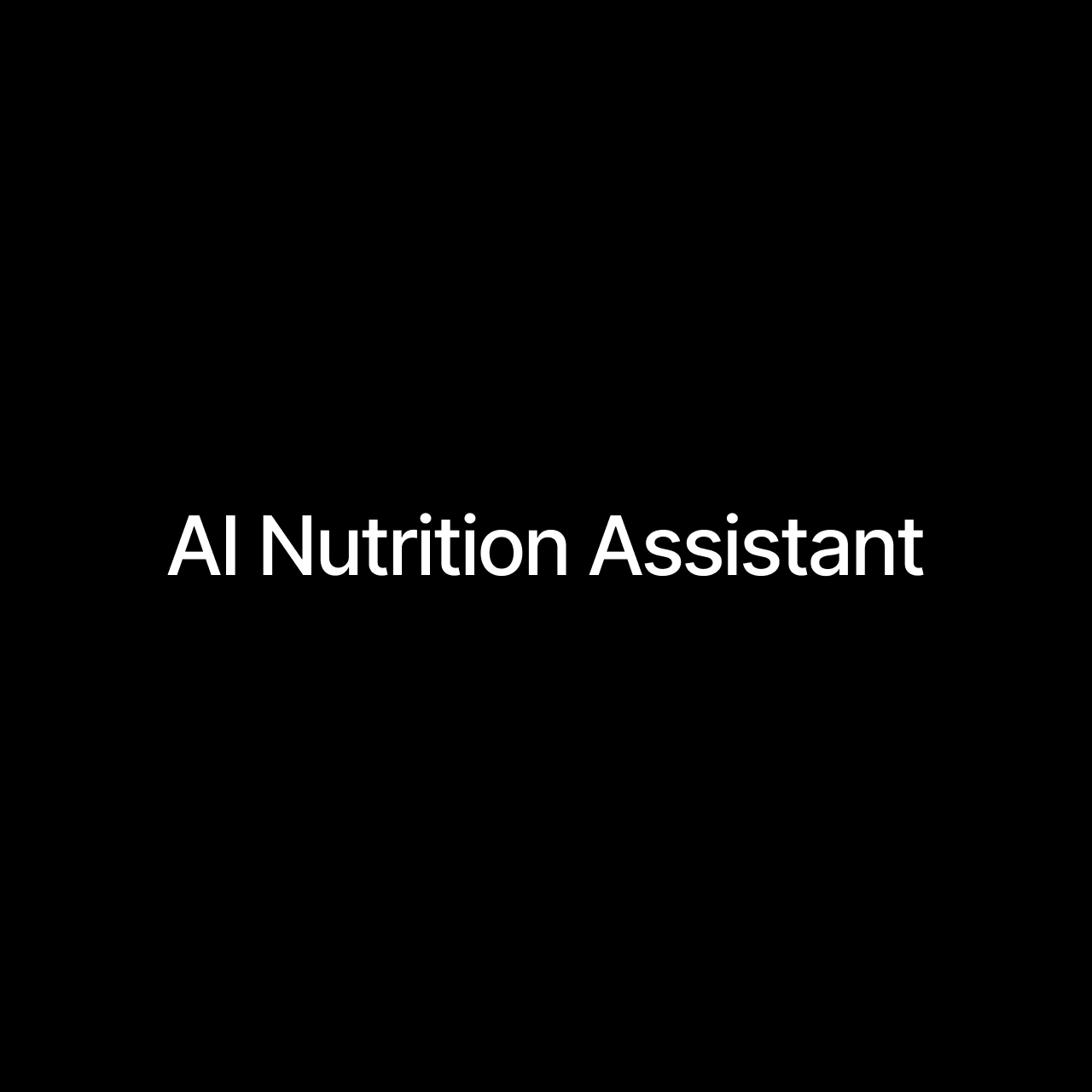 Nutrition Assistant