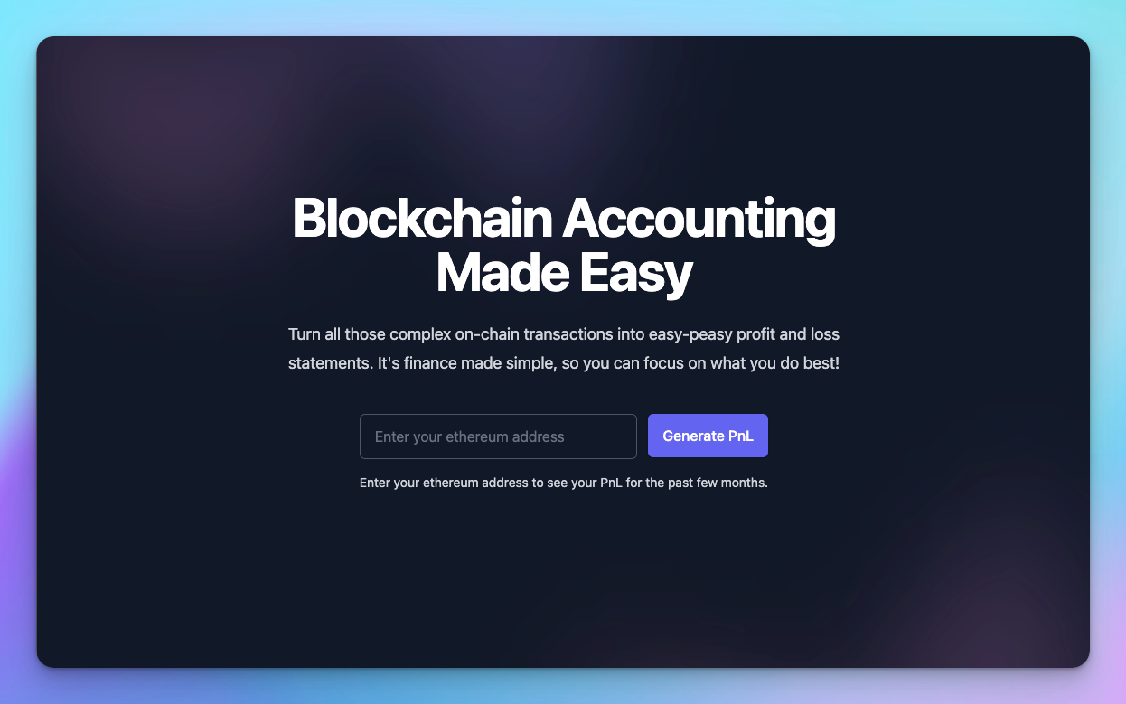 Nymnio - Blockchain Accounting Made Easy