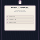 Avatar for product Offboard Desk