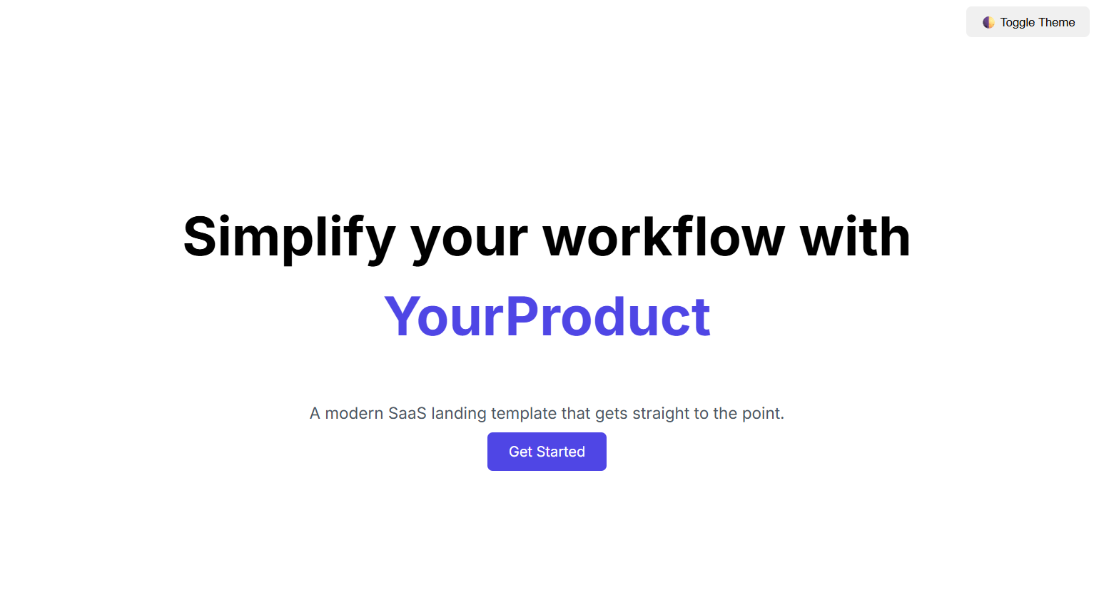 SaaS Landing Page Template (HTML + Tailwind)