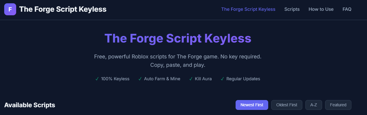 The Forge Script Keyless
