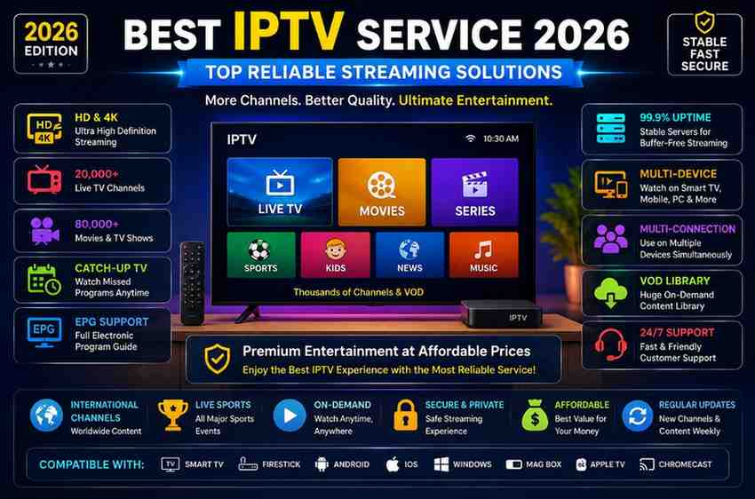 top 1 IPTV 2026
