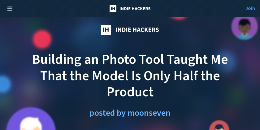 Building an Photo Tool Taught Me That the Model Is Only Half the Product
