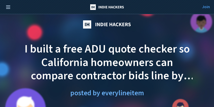 I built a free ADU quote checker so California homeowners can compare contractor bids line by line