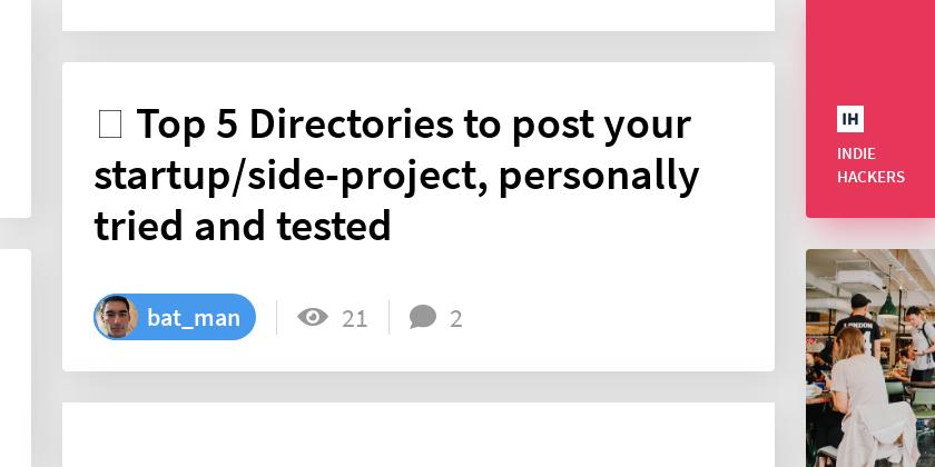 👀 Top 5 Directories to post your startup/side-project, personally tried and tested
