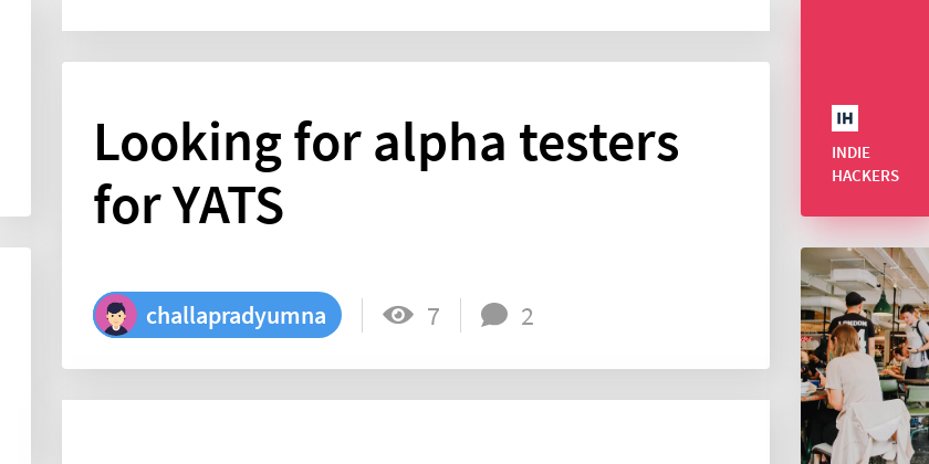 Looking for alpha testers for YATS