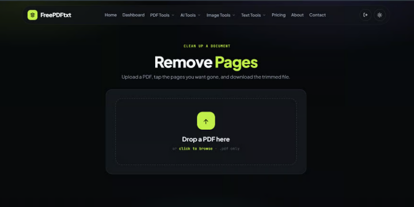 Built a Free Tool to Remove Unwanted Pages from PDF Files