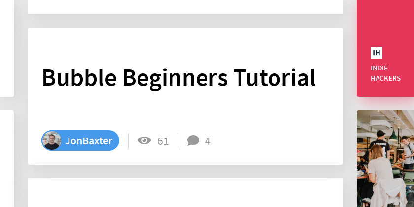 Bubble Beginners Tutorial - Indie Hackers