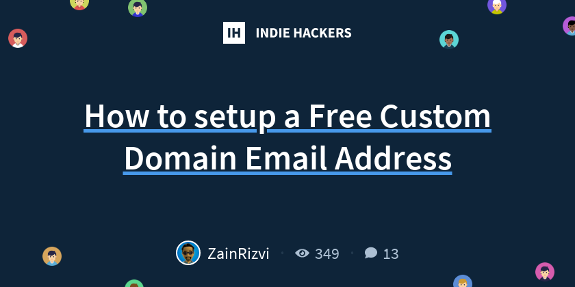 How to setup a free custom domain email address