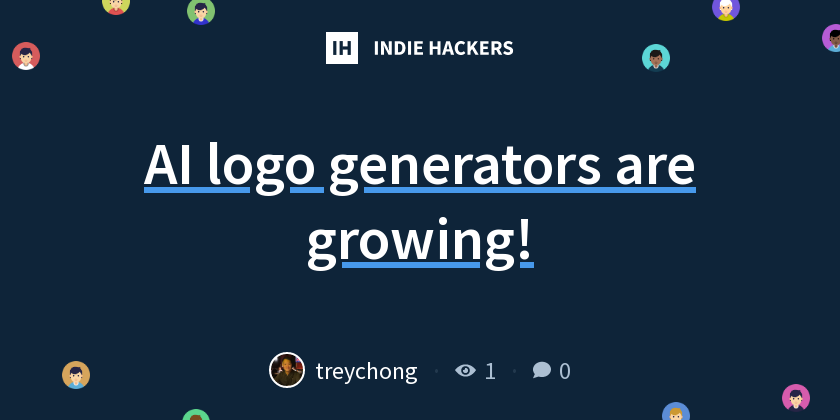 AI logo generators are growing! - Indie Hackers