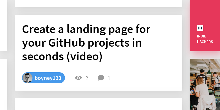 Create a landing page for your GitHub projects in seconds (video ...