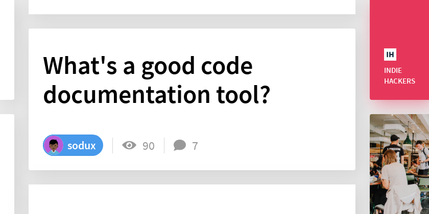 What's a good code documentation tool? - Indie Hackers