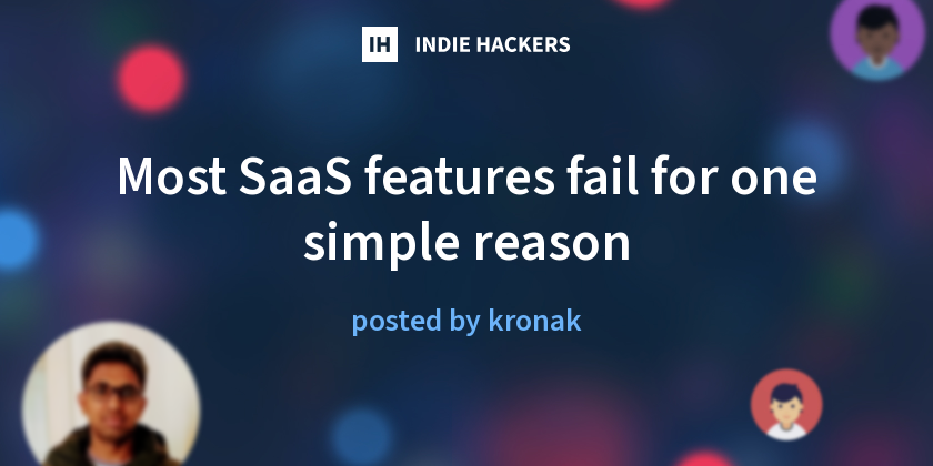 Most SaaS features fail for one simple reason