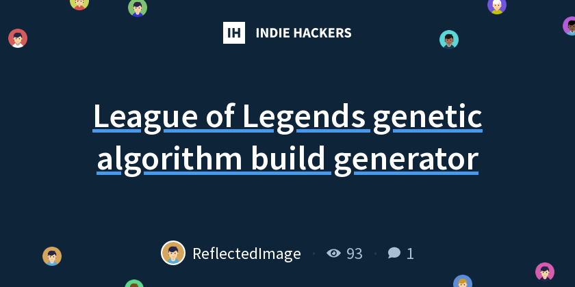 League of Legends algorithm build generator